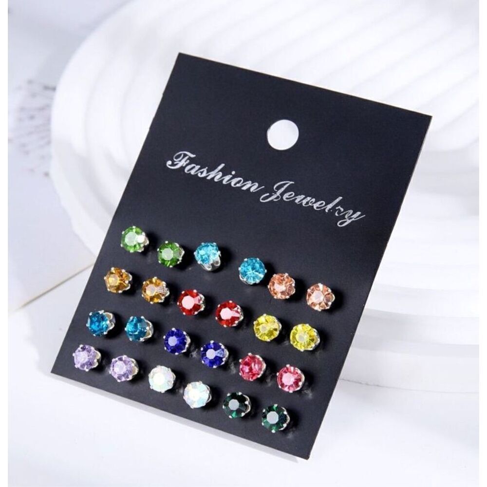 Multicolored Earring Set - Picture 3 of 4